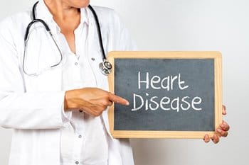 Doctor discussing heart disease